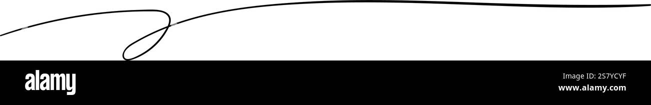 Hand drawn brush underline stroke. Vector doodle sketch ink line ...