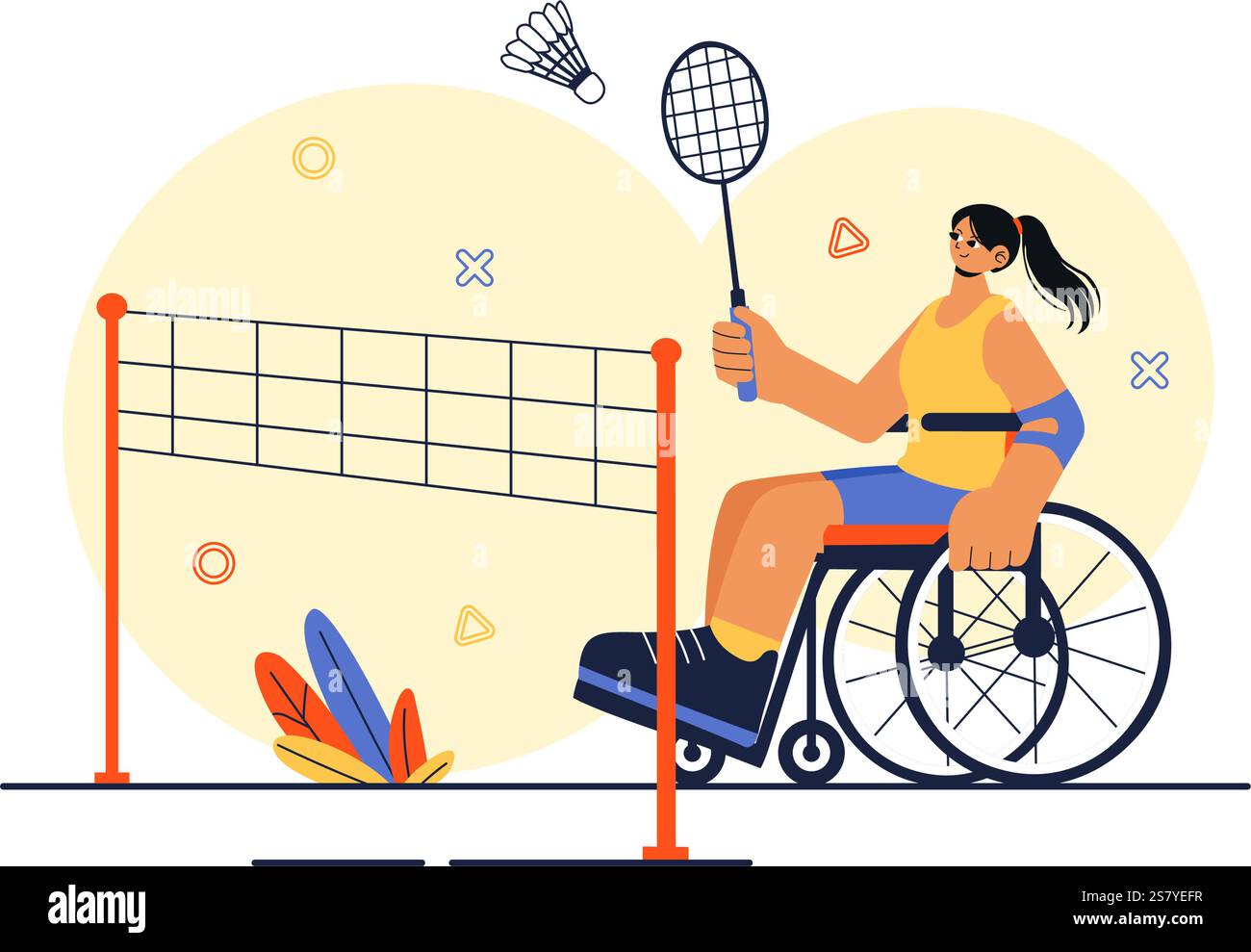 Sports for Disabled People Vector Illustration Featuring Sports ...