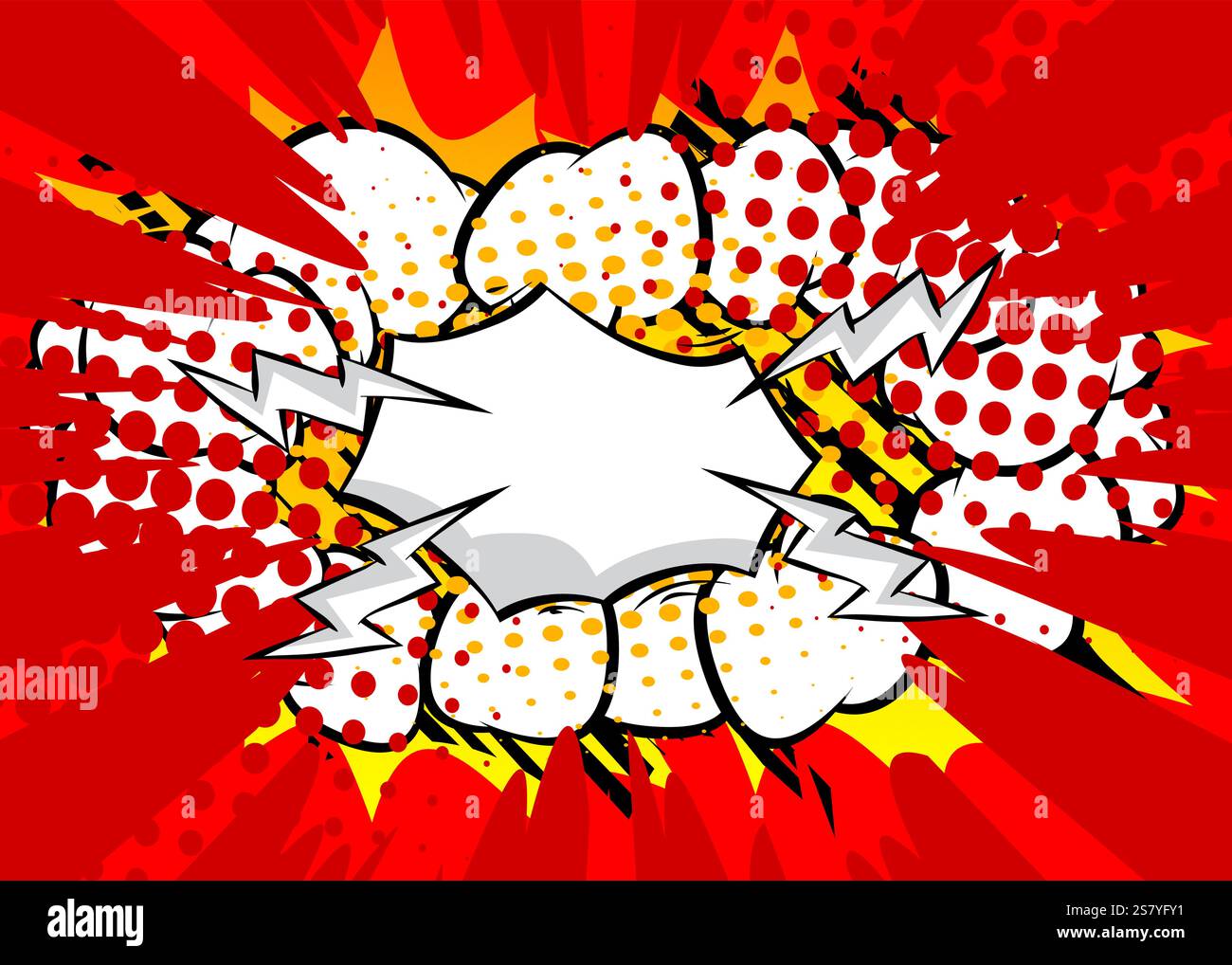 Cartoon Background, comic book backdrop. Retro vector comics pop art ...