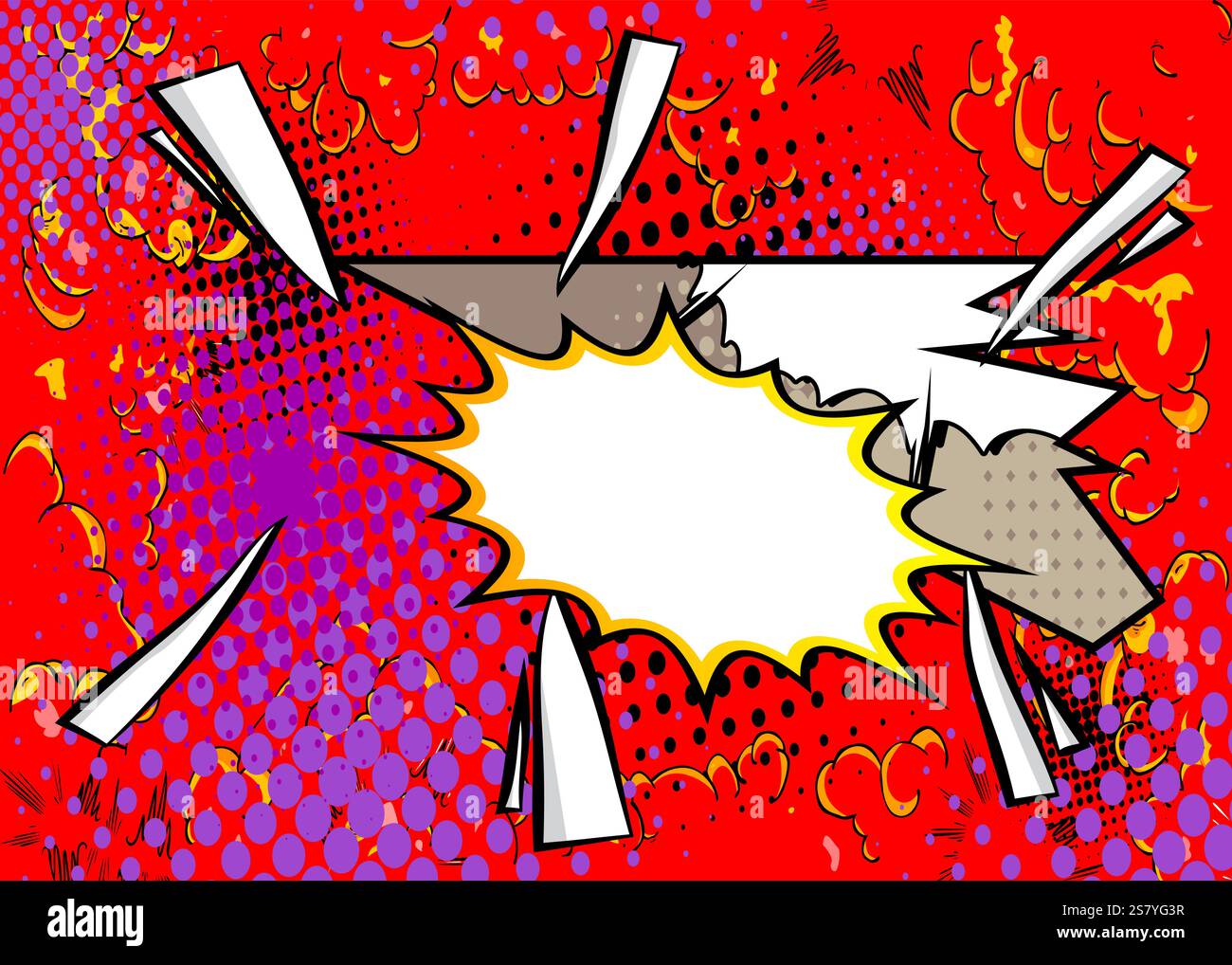 Cartoon Background, comic book backdrop. Retro vector comics pop art ...