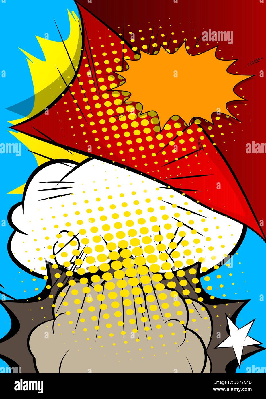 Cartoon Background, comic book backdrop. Retro vector comics pop art ...