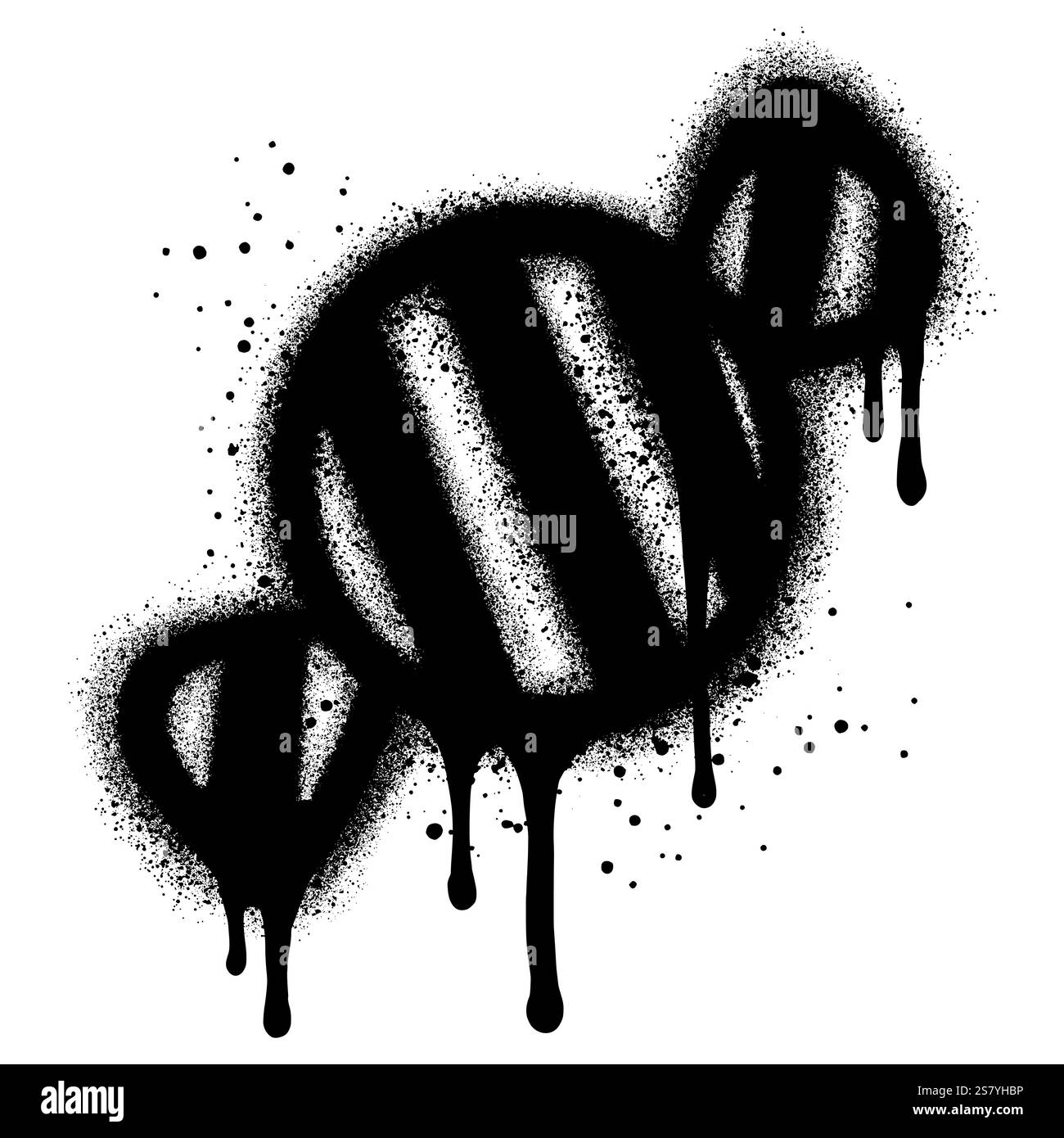 Candy wrappers graffiti with black spray paint. vector illustration. Stock Vector