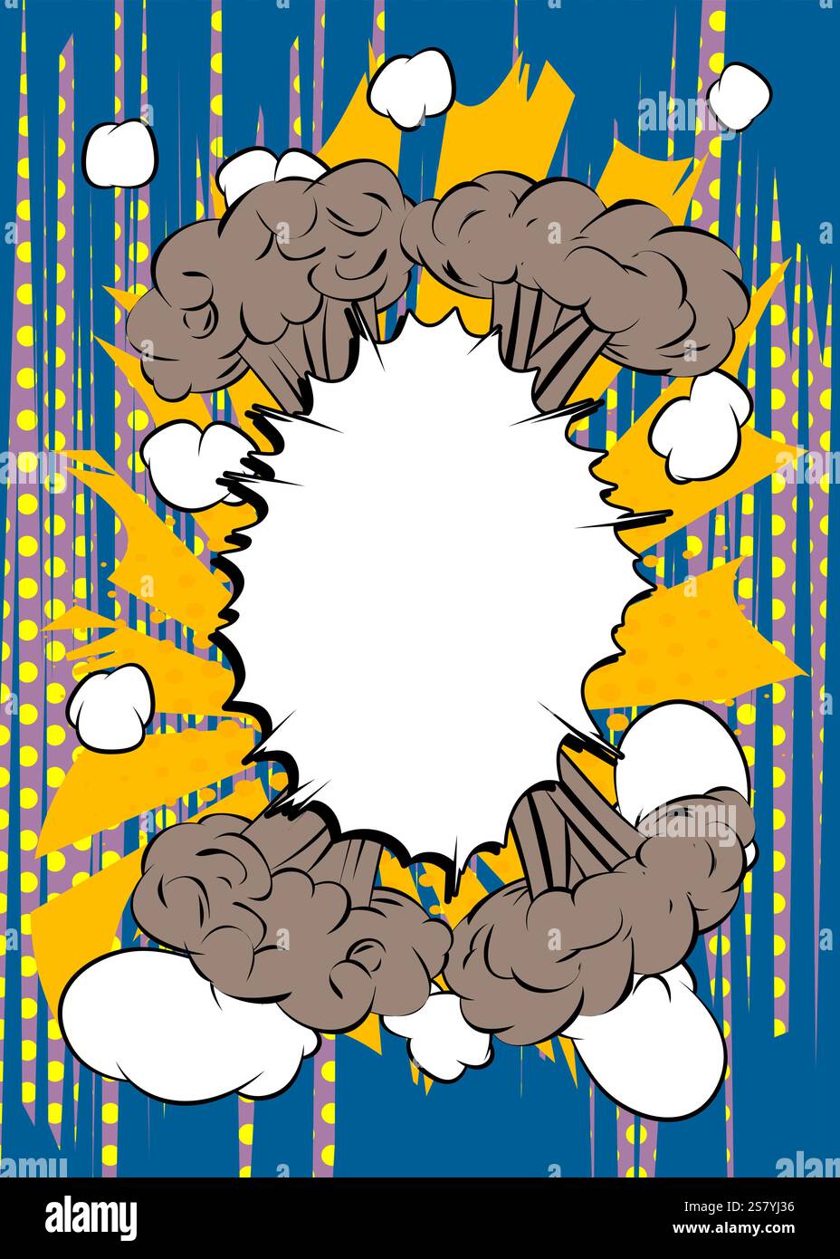Cartoon Background, comic book backdrop. Retro vector comics pop art ...