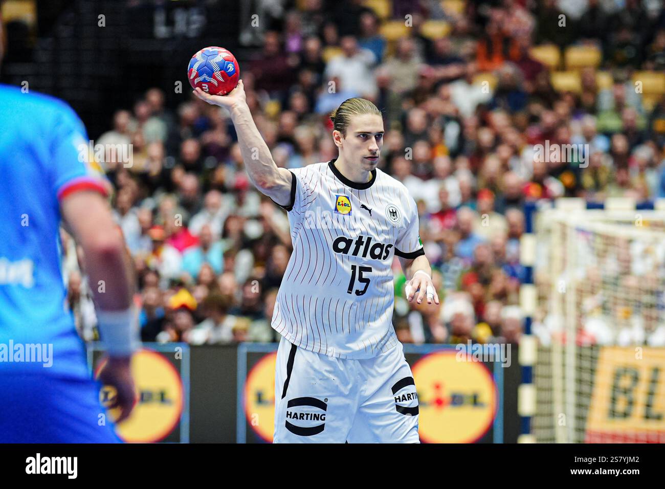 Juri Knorr (Deutschland, 15) DEN, Deutschland vs. Tschechien, Handball