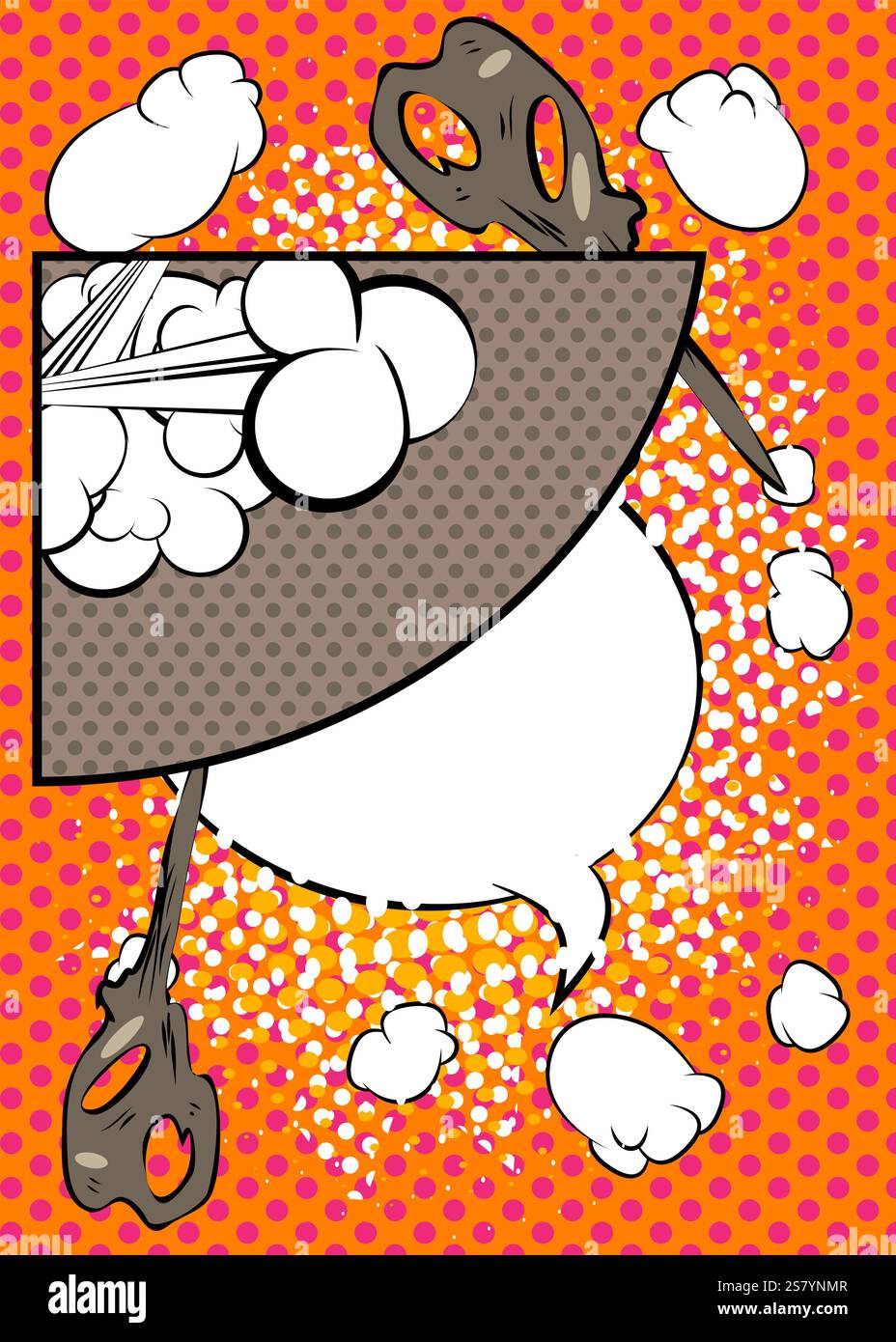 Cartoon Background, comic book backdrop. Retro vector comics pop art ...