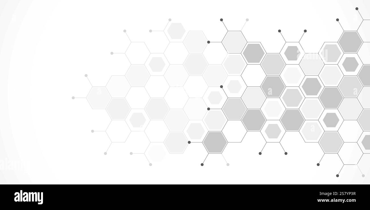 Abstract design element with geometric background of hexagons shape ...