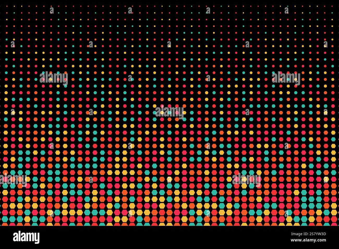Halftone honeycomb science and technology template background, vector design banner Stock Vector