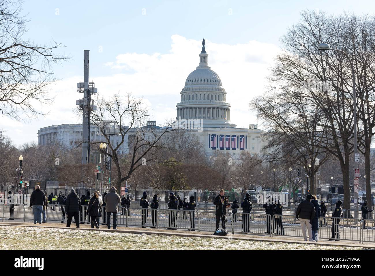 A view of the United States Capitol on Inauguration Day, where Presidentelect Donald Trump will