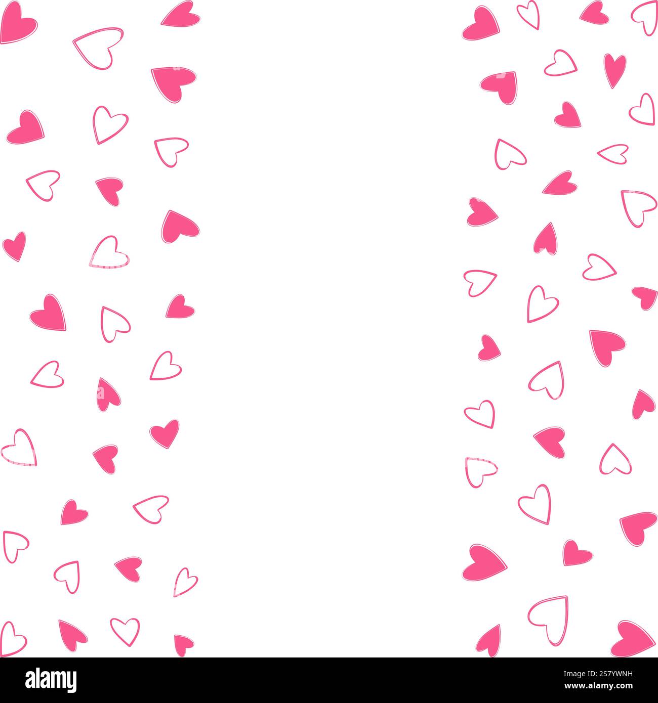 Double Heart Border Clip Art