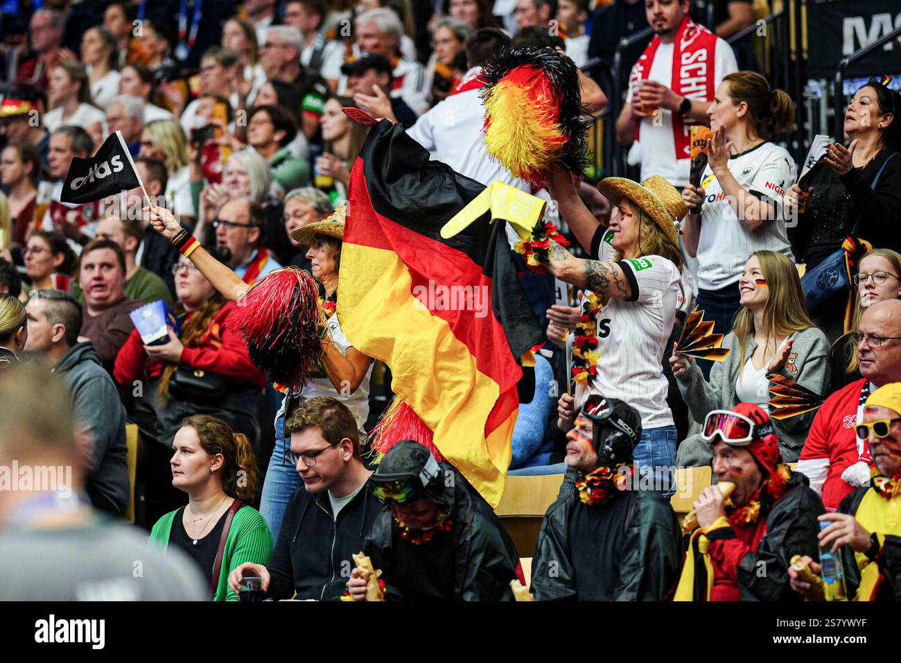 Fans von Deutschland DEN, Deutschland vs. Tschechien, Handball, IHF