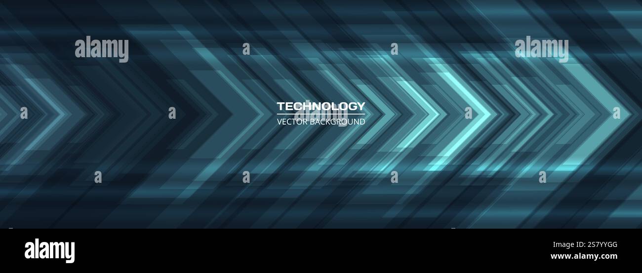 Abstract blue arrows futuristic technology background concept high ...