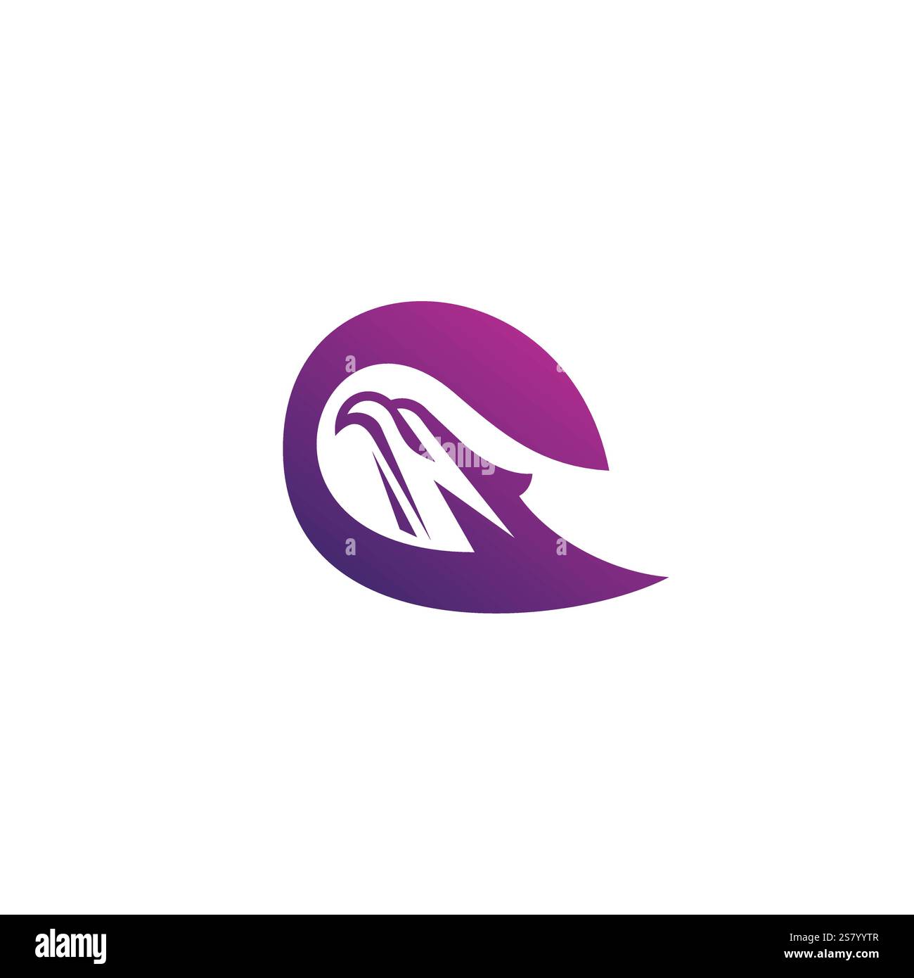 G Eagle Logo Vector Illustration. Letter G Icon Stock Vector