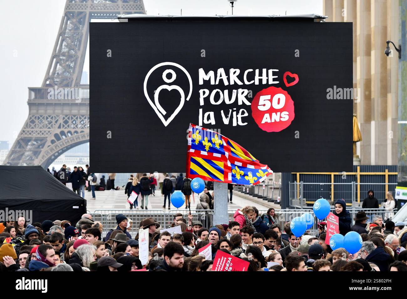 julien mattia March for Life 2025 19/01/2025 France / Ilede