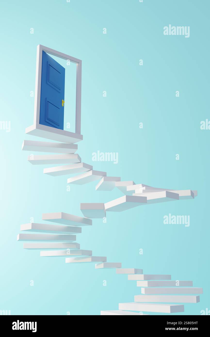 3D Render or illustration of a stairs Stock Photo - Alamy