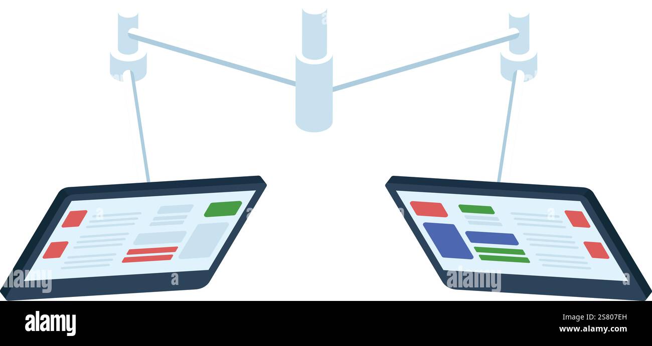 Modern digital marketing visualization Stock Vector Images - Alamy