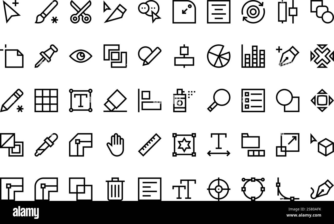 High-Quality Vector Icons Collection with Editable Stroke. Ideal for Professional and Creative Projects. Stock Vector