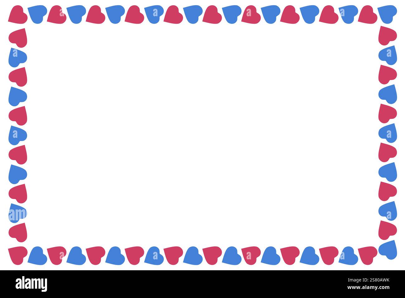 Postcard Valentine day wedding frame background Stock Vector