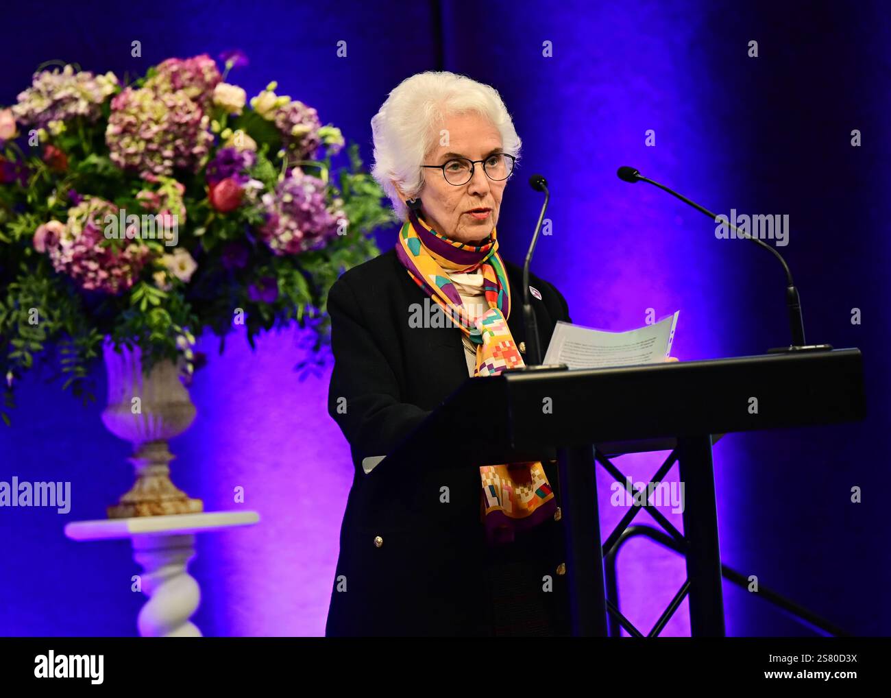 LONDON, ENGLAND 20th January 2025 Speaker Eva Clarke BEM at the