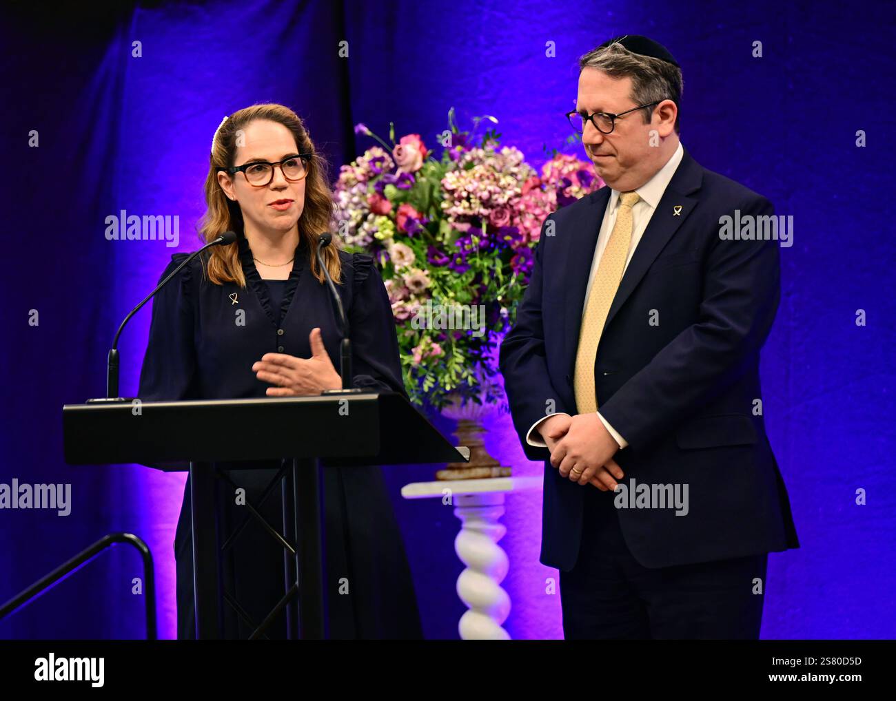 LONDON, ENGLAND 20th January 2025 Speaker Rabbi and Rebbetzin Epstein