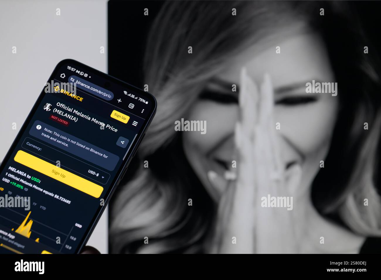 Melania meme hi-res stock photography and images - Alamy