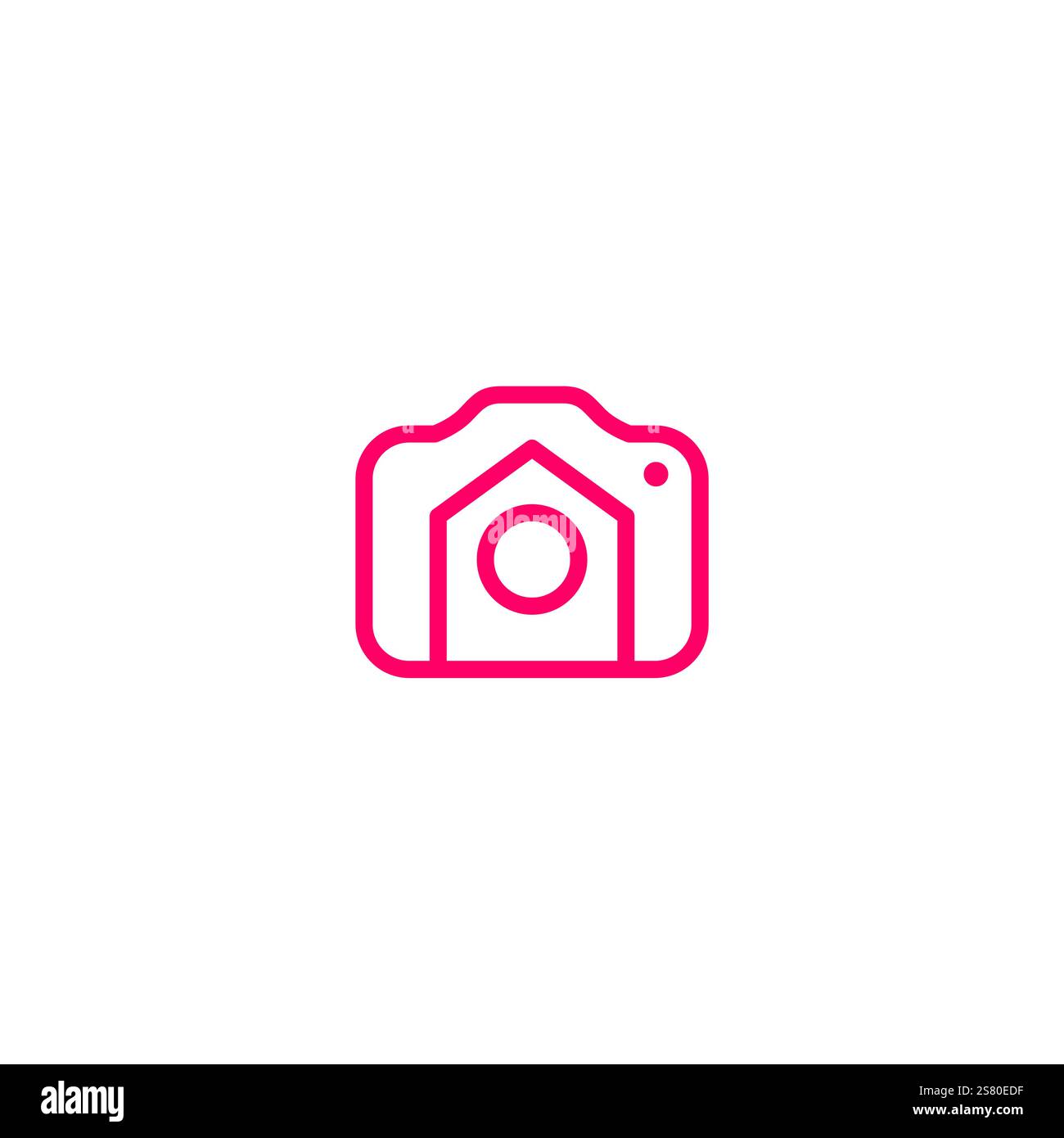 Camera Home Logo Icon Vector Illustration Stock Vector