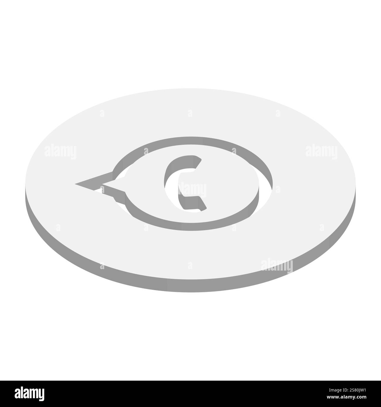 WattsApp instant messaging app icon. 3D isometric vector illustration. Stock Vector