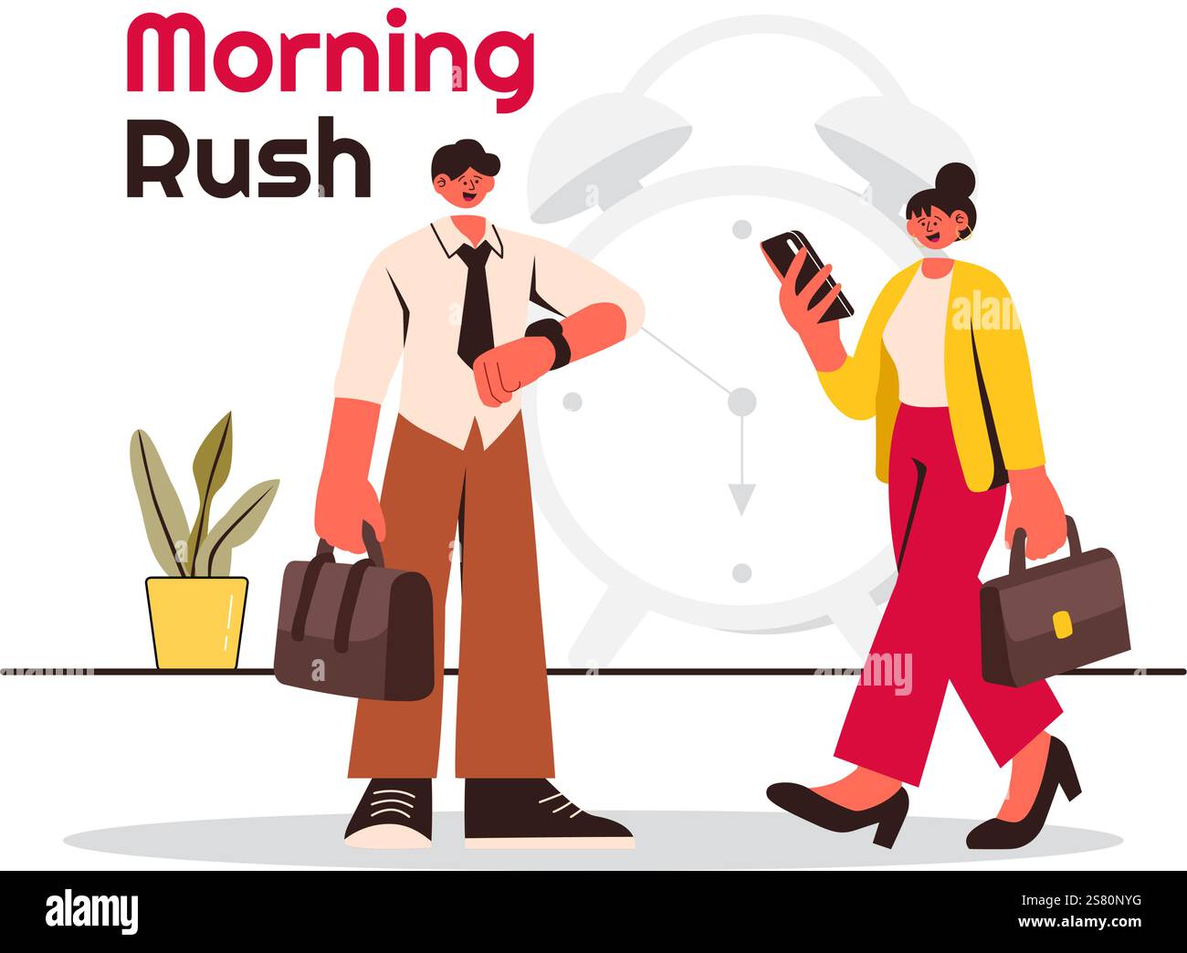 Rush hour rushing Stock Vector Images - Alamy