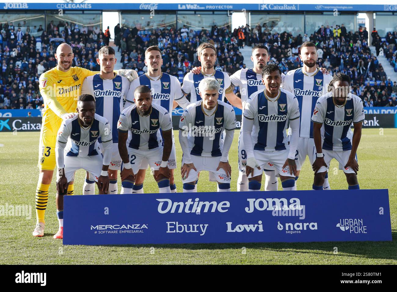 Leganes team group lineup (Leganes), JANUARY 18, 2025 Football