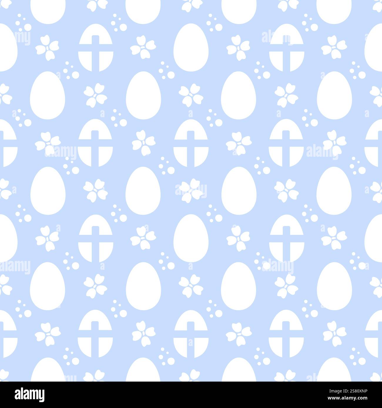 Easter seamless pattern eggs cross hi-res stock photography and images ...
