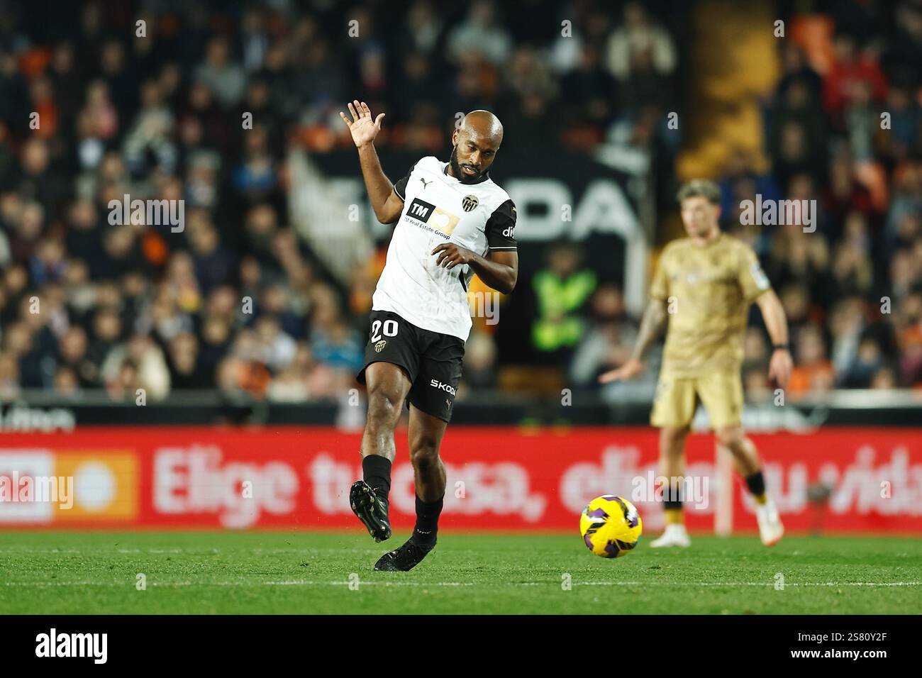 Dimitri Foulquier (Valencia), JANUARY 19, 2025 Football / Soccer