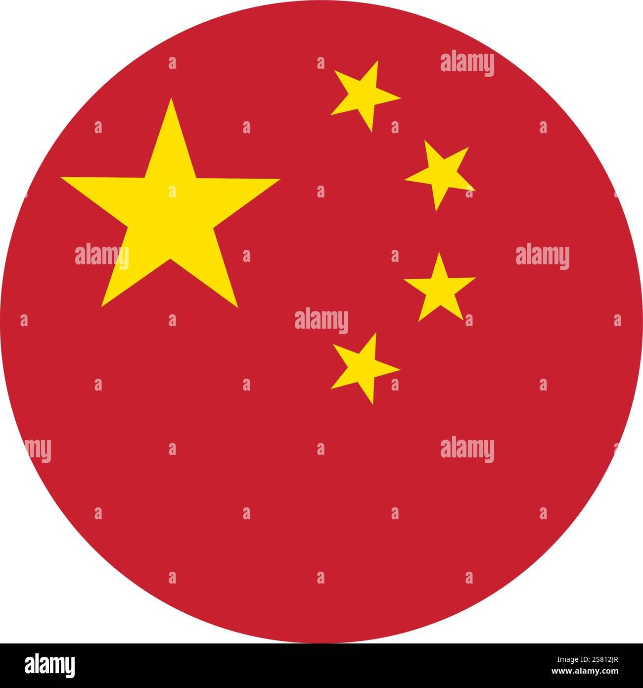 Flag of China round shape, national symbol Stock Vector Image & Art - Alamy