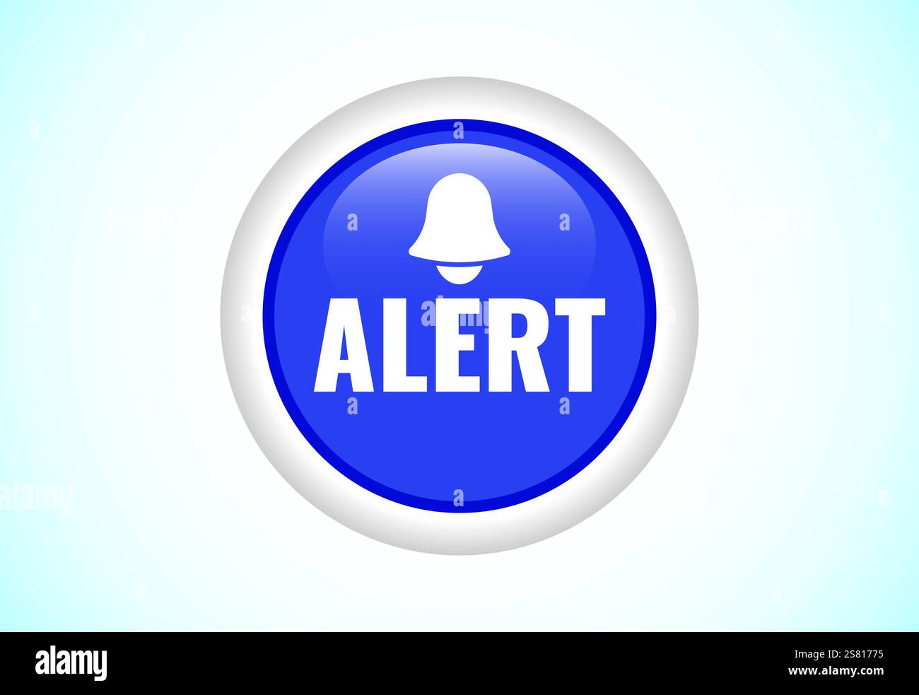 Alert button set of different shapes and colors. Suitable for mobile ...