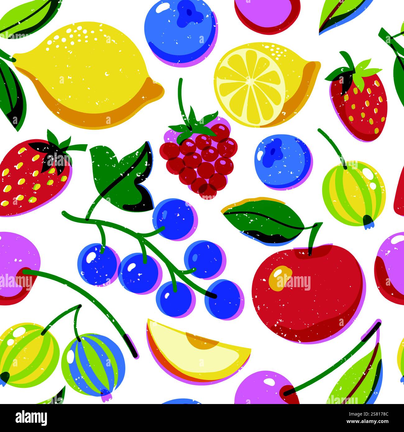Risograph fruit hi-res stock photography and images - Alamy