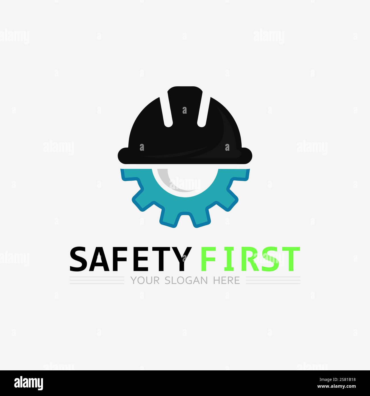 safety first logo icon vector design and illustration graphic sign ...