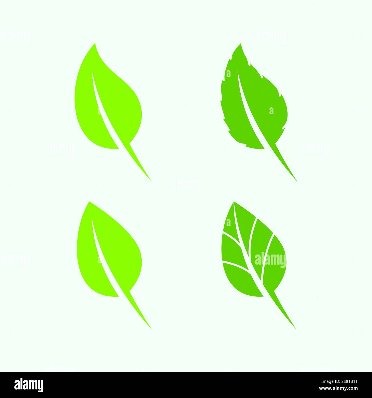 leaf logo design vector for nature symbol template editable,Green leaf ...