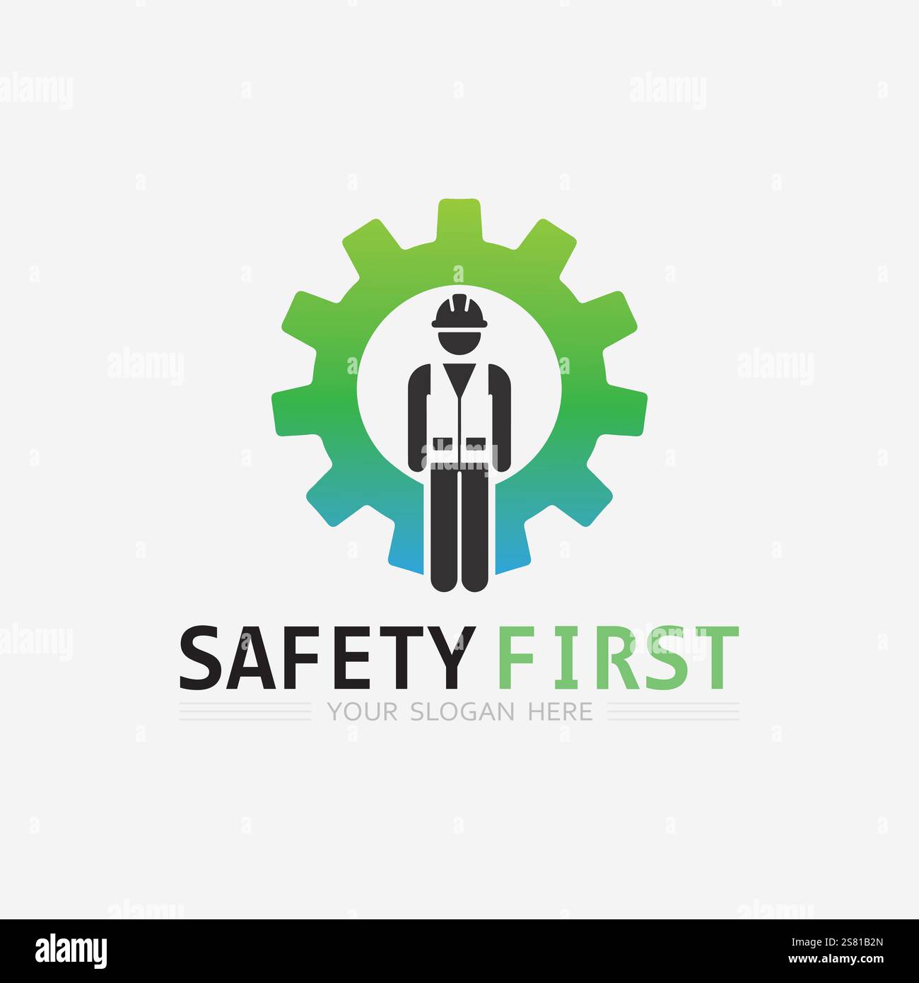 safety first logo icon vector design and illustration graphic sign ...
