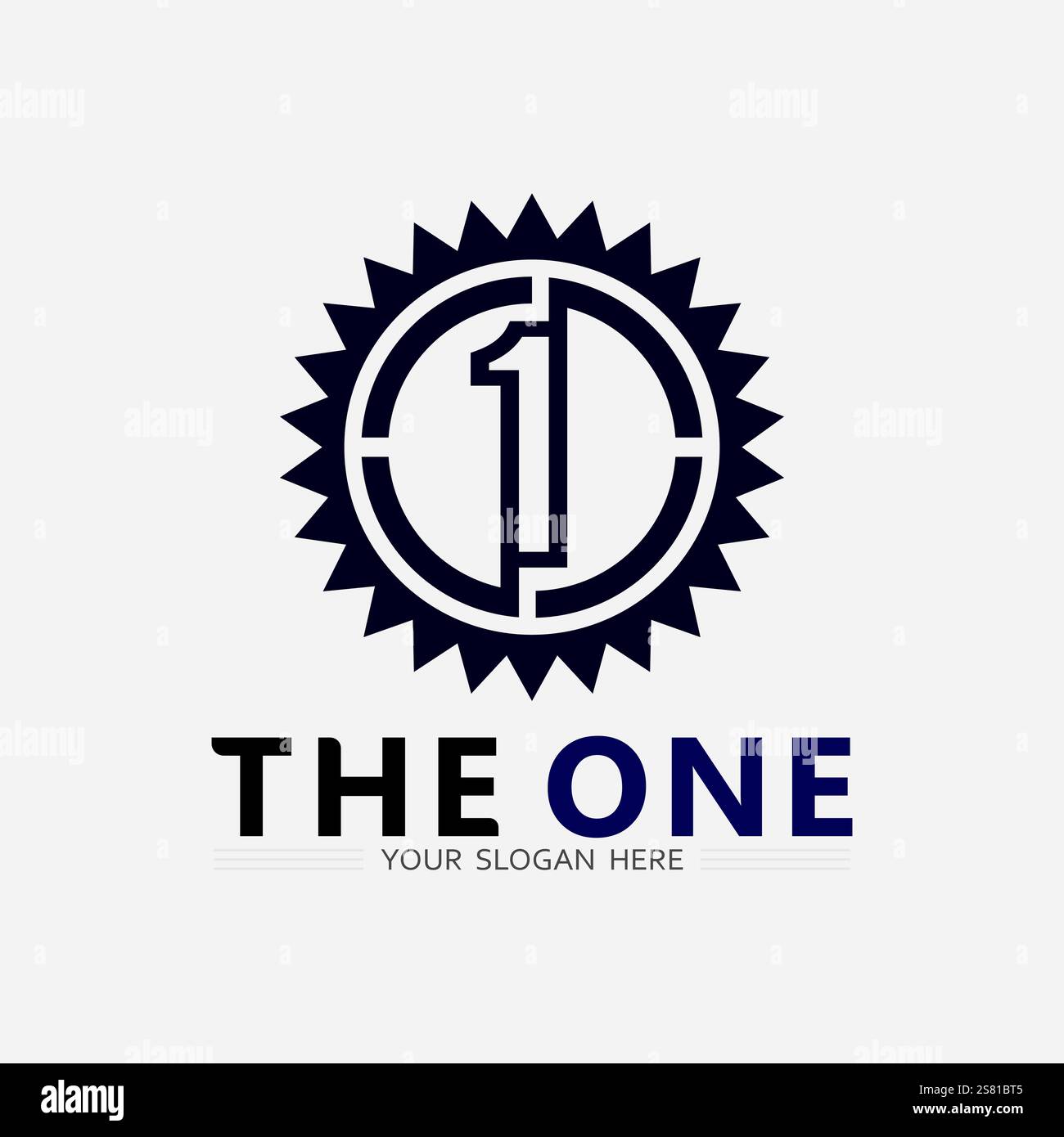 Number one logo and Vector Number design Stock Images Illustration ...