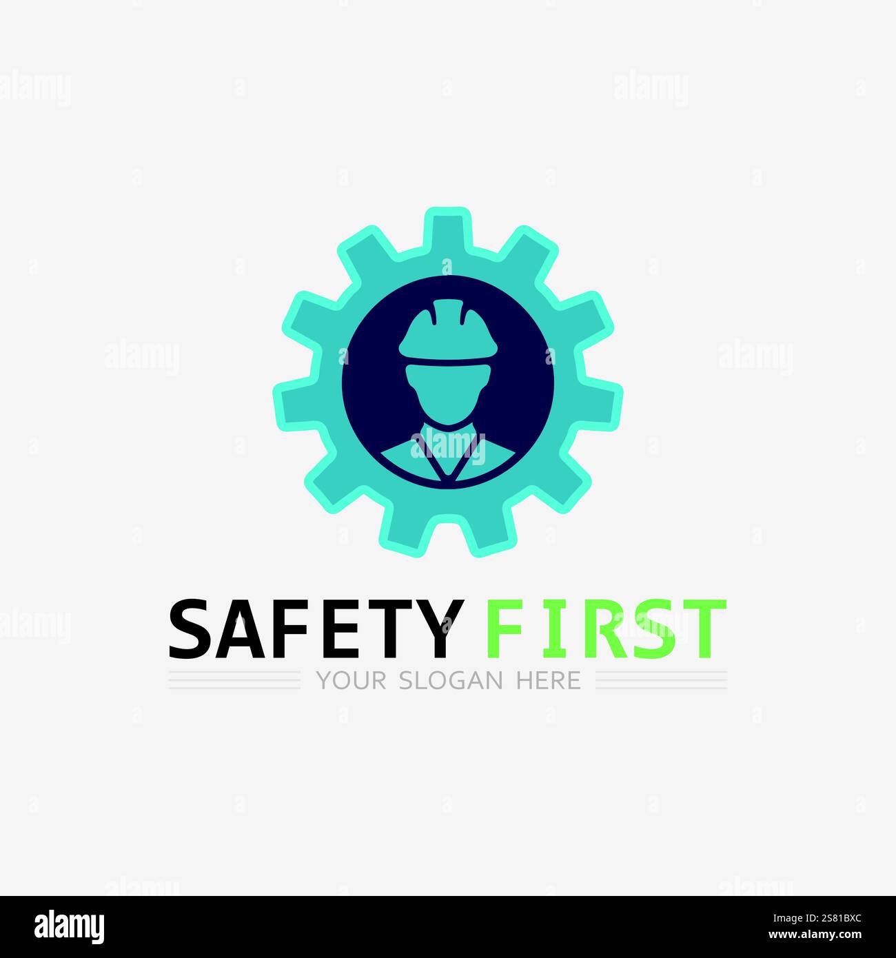 safety first logo icon vector design and illustration graphic sign ...