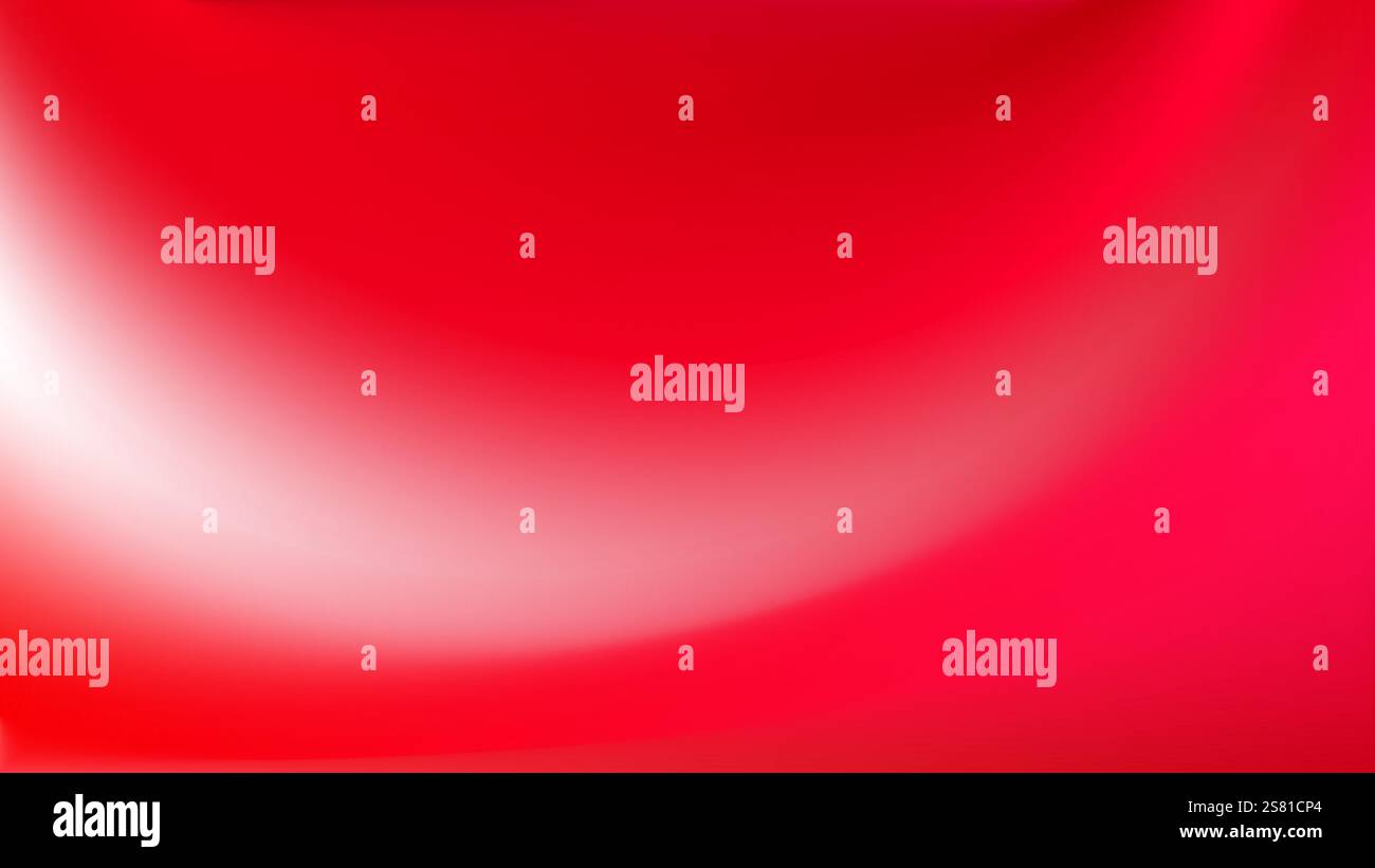 Elegant red gradient. Light and shadow blurred, flowing effect. Stock Vector