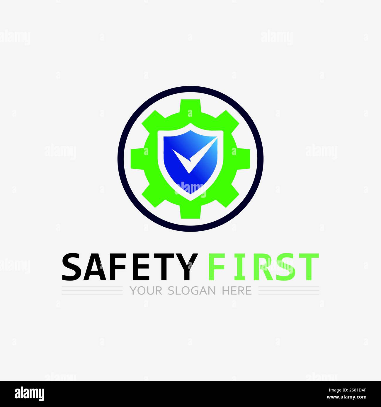 safety first logo icon vector design and illustration graphic sign ...