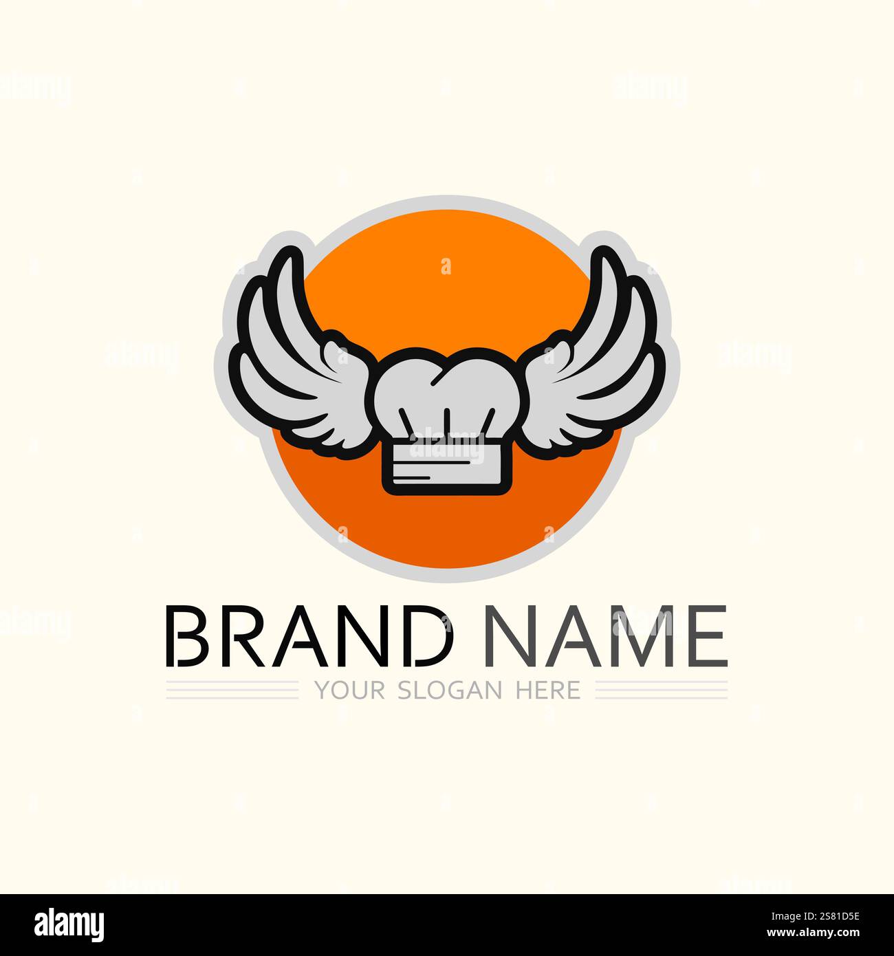 hat chef logo template vector illustration Stock Vector