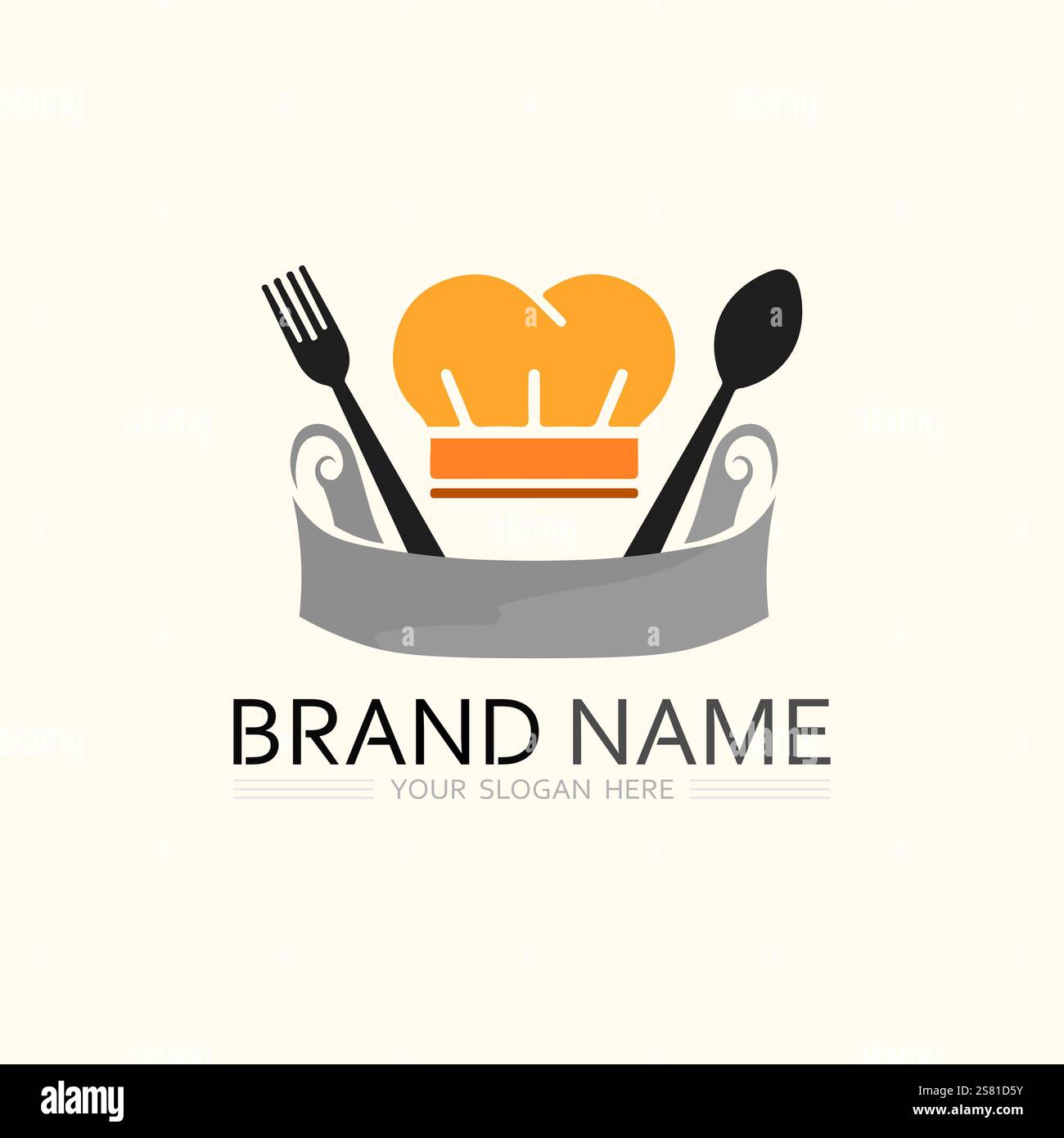 hat chef logo template vector illustration Stock Vector