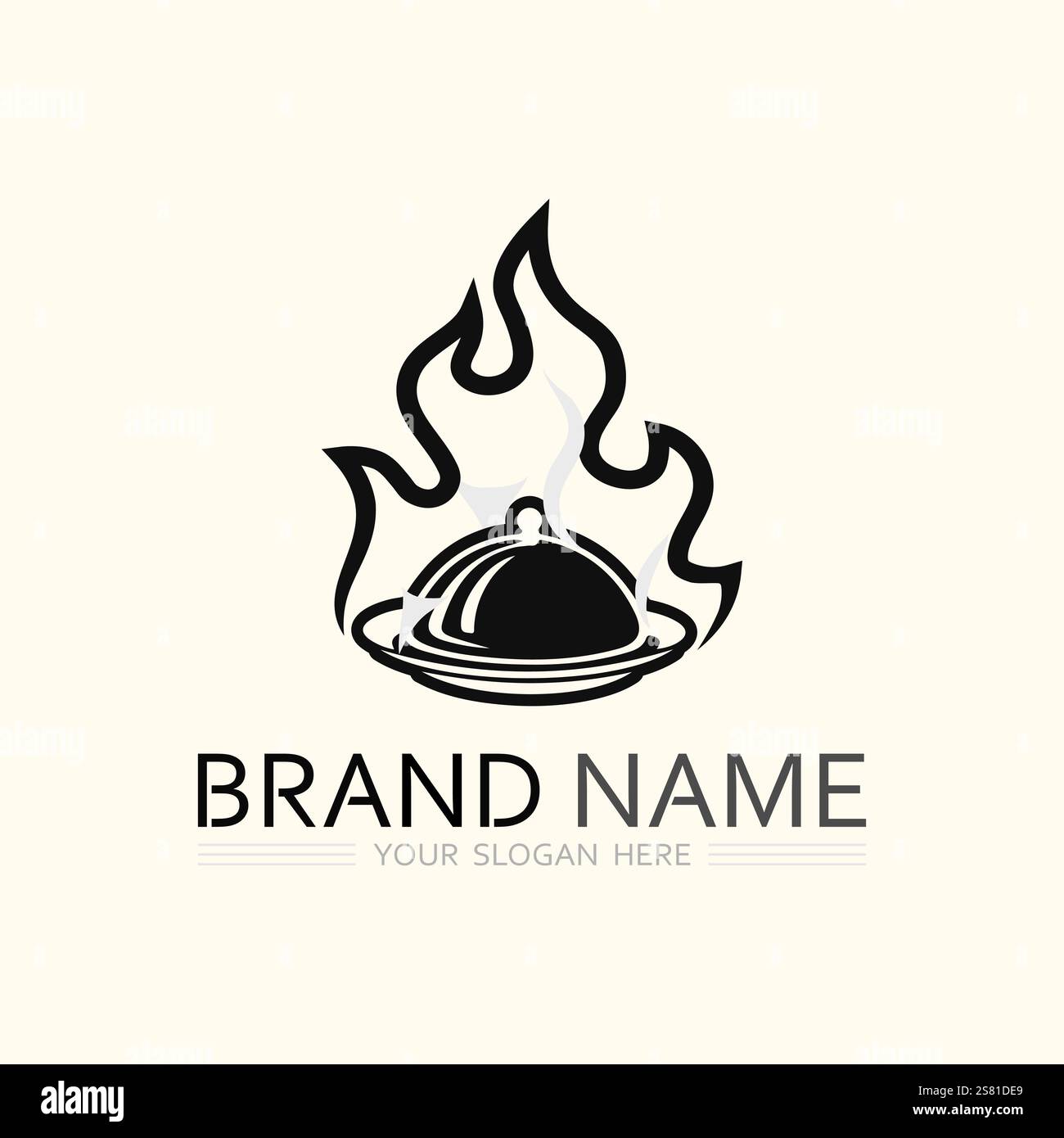 hat chef logo template vector illustration Stock Vector