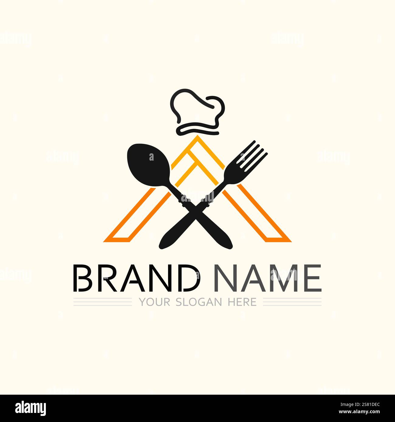 hat chef logo template vector illustration Stock Vector
