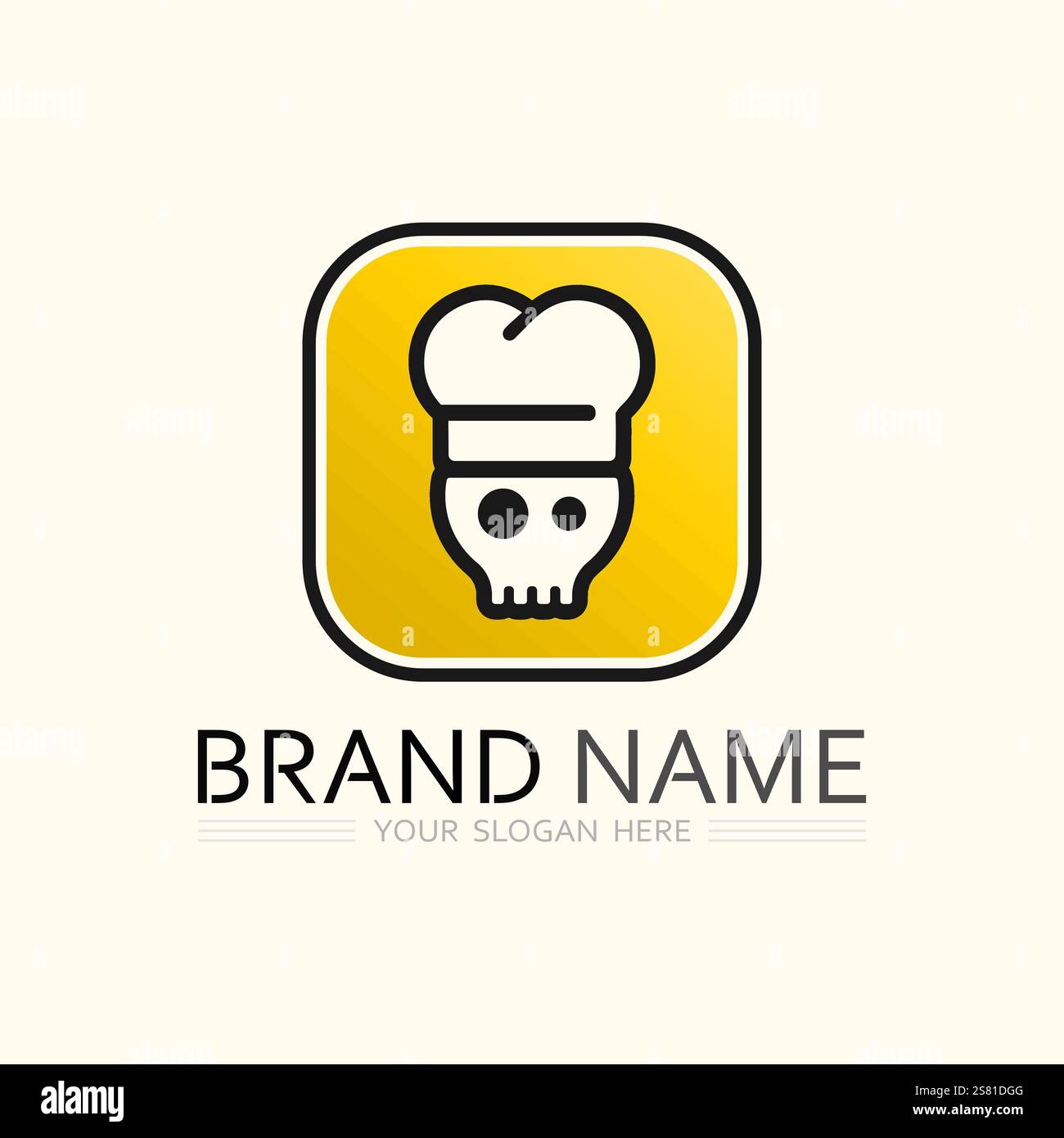 hat chef logo template vector illustration Stock Vector