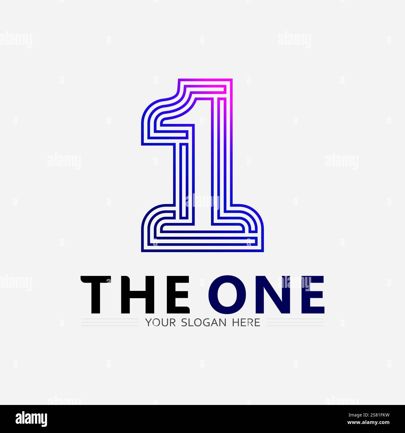 Number one logo and Vector Number design Stock Images Illustration ...