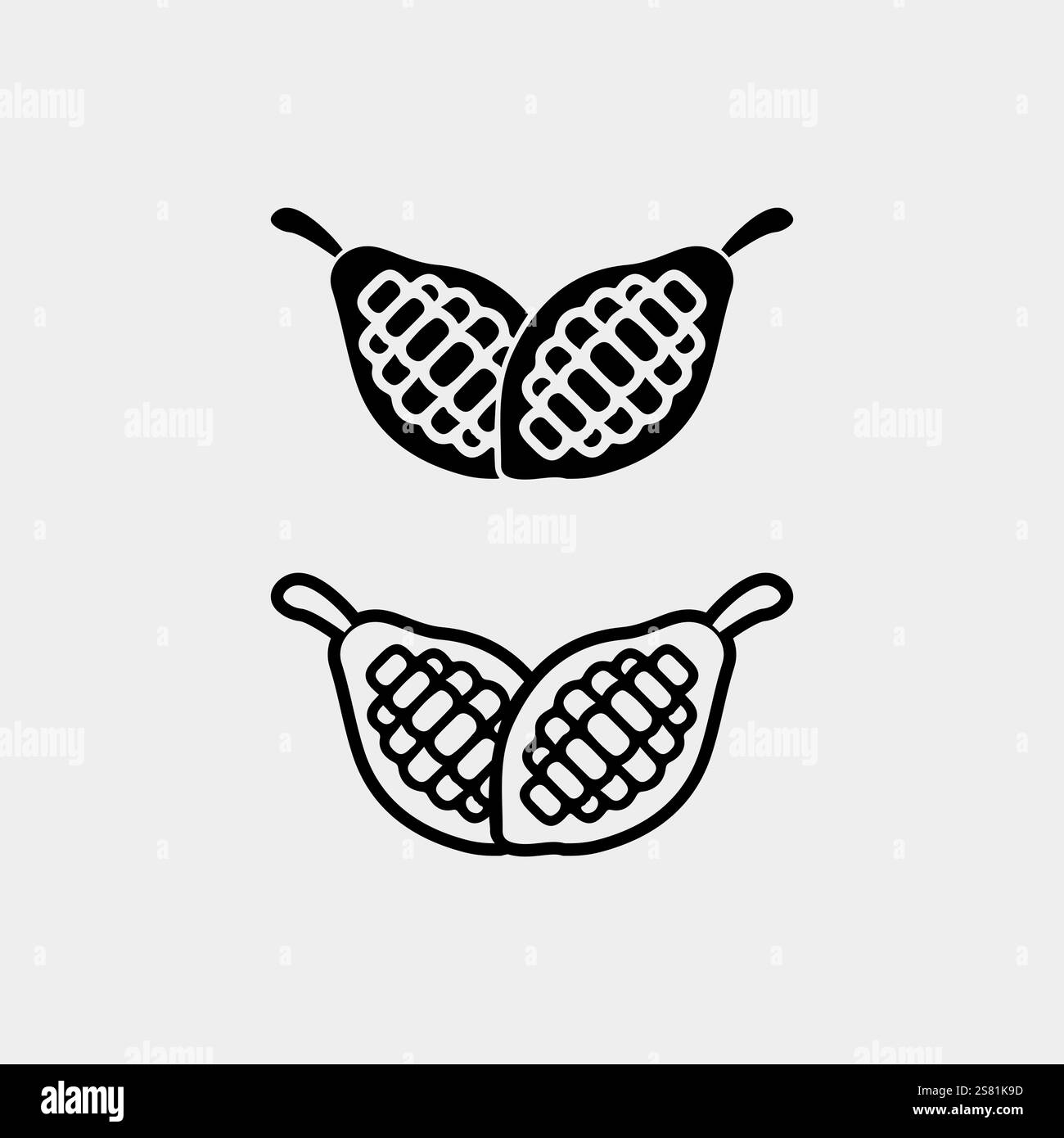 Chocolate and Cocoa logo icon vector design illustration Stock Vector