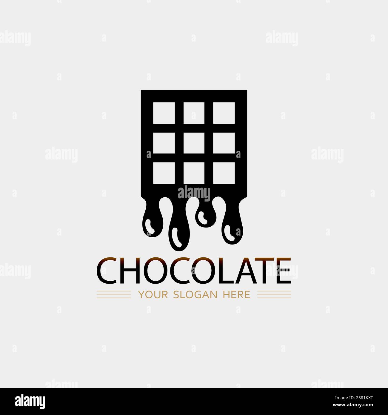 Chocolate and Cocoa logo icon vector design illustration Stock Vector