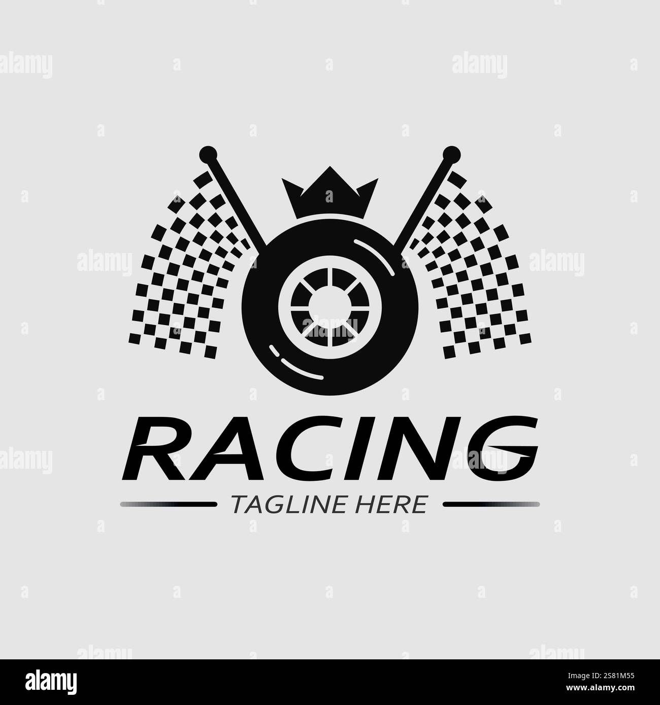 Race and speed logo icon vector Race flag racing illustration logo ...