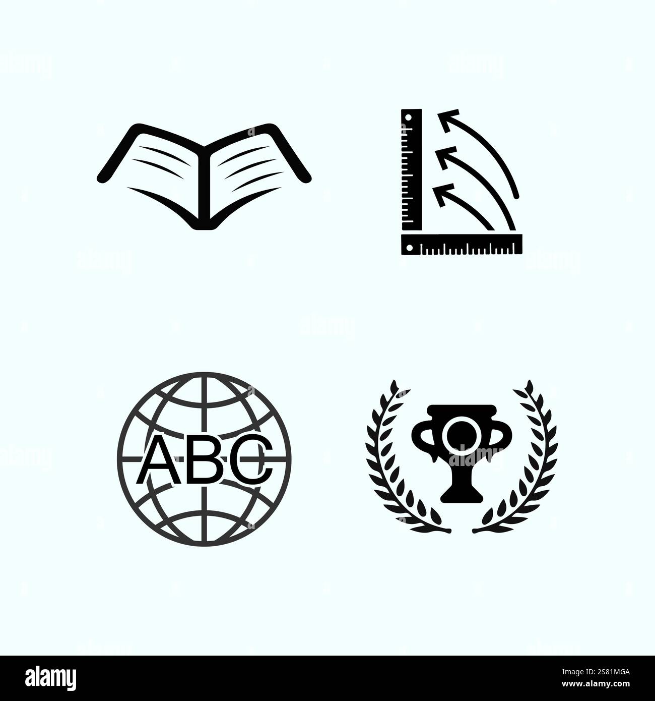 Education Logo Template vector icon illustration design Stock Vector
